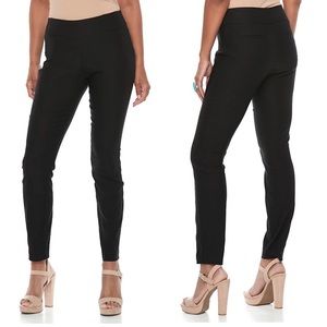 mid rise skinny dress pants
